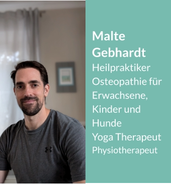 Malte Gebhardt Heilpraktiker Osteopathie für Erwachsene, Kinder und Hunde Yoga Therapeut Physiotherapeut